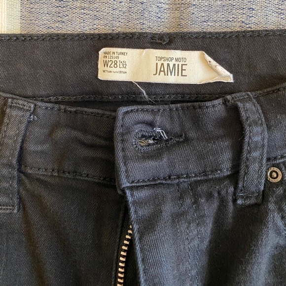 TopShop Black Jamie Jeans - Picture 5 of 5